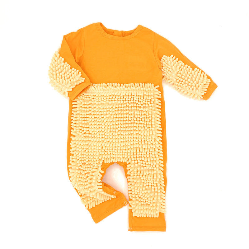 Mop Man Crawling Jumpsuit Zipper Overclothes Jumpsuit, Climbing Suit