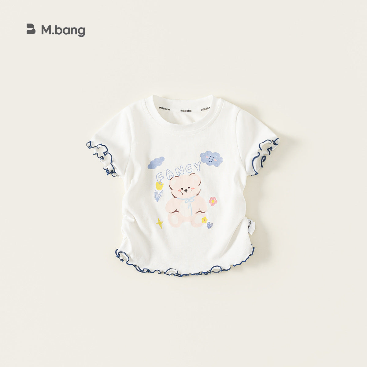 Children's Top Round Neck Short Sleeve Cartoon Children's T-shirt