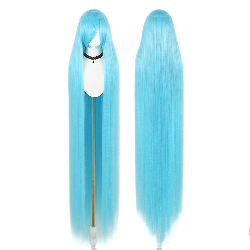 Five Corn Stigma Universal Curly Hair Bangs Optional Colorful Long Straight Wig