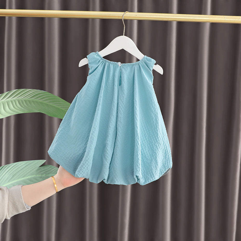 Summer Fashionable Bow One Year Old Children's Dress