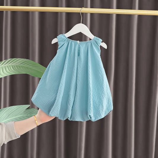 Summer Fashionable Bow One Year Old Children's Dress