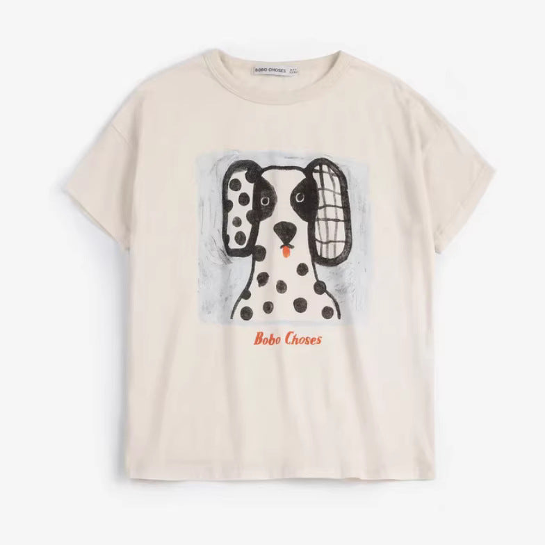 Versatile Trendy Fashion Children's Short-sleeved Printed Children's T-shirt