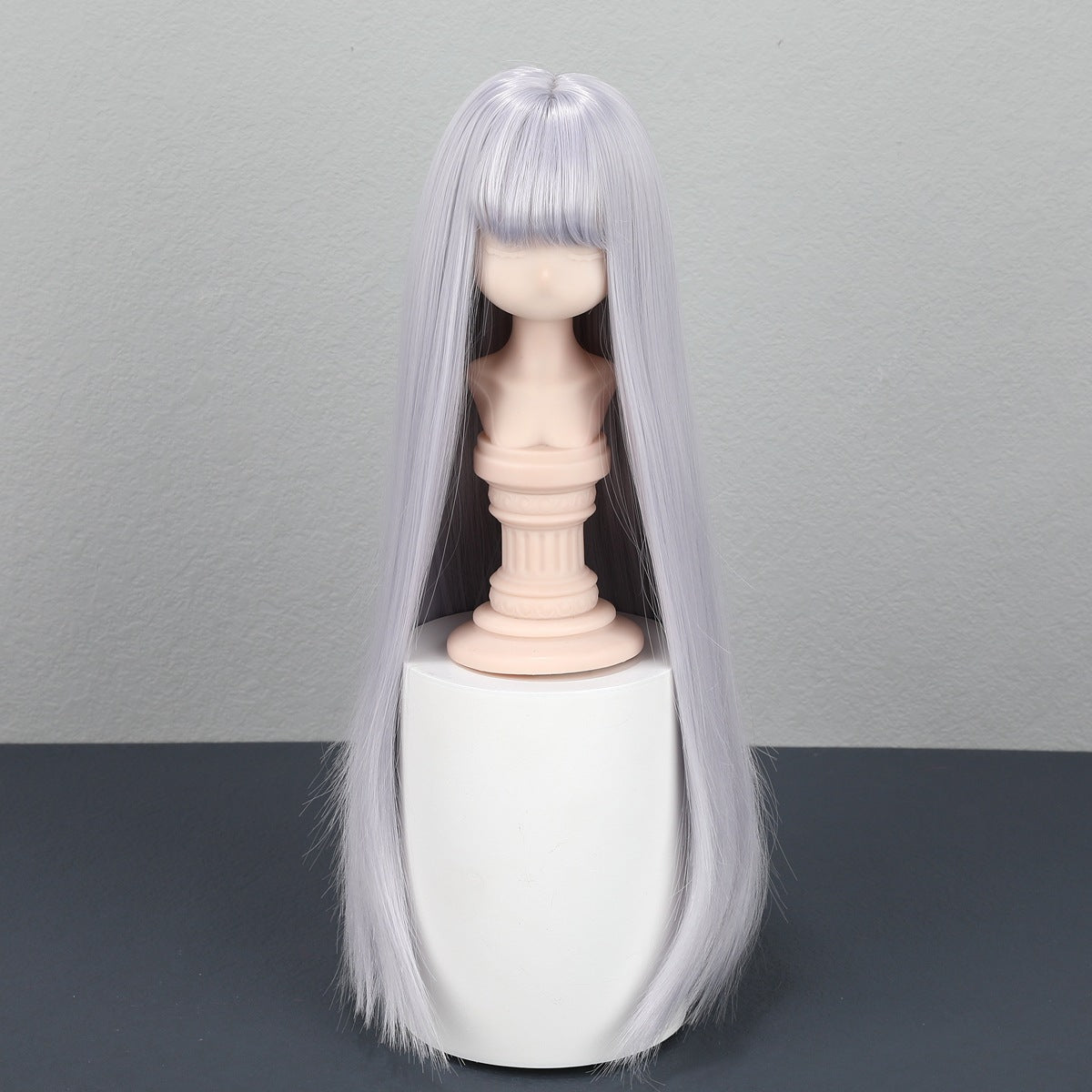 Queen Doll Basic Straight Bangs Rough Long Hair Split Cos Wig