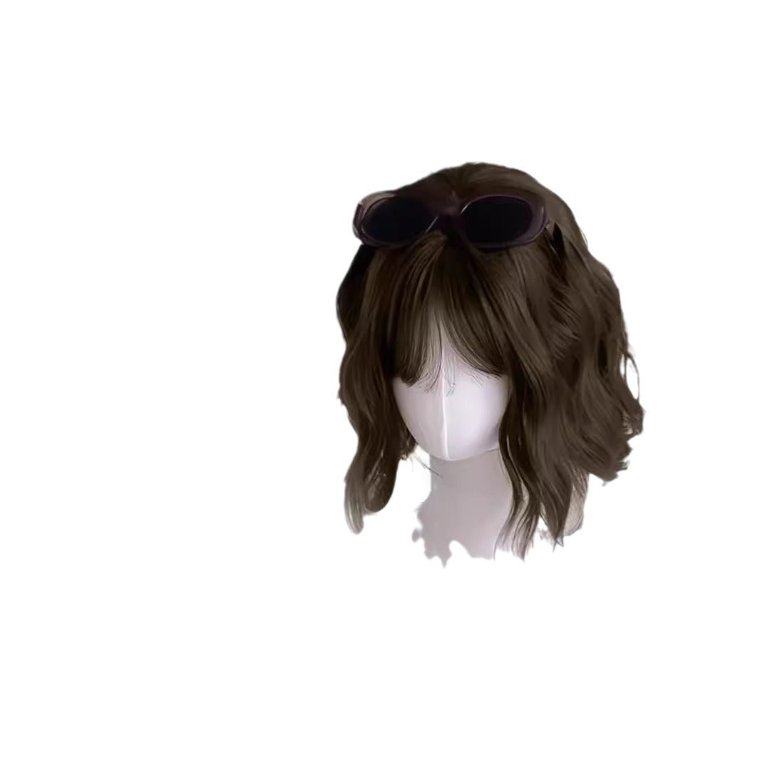 Cute Small Curls Feeling Girly Fashion Wig Short Curly Hair