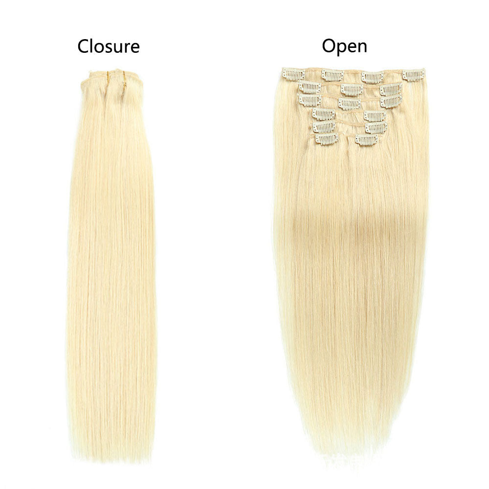 Hair Hairpiece Clip Female Long Straight Wig