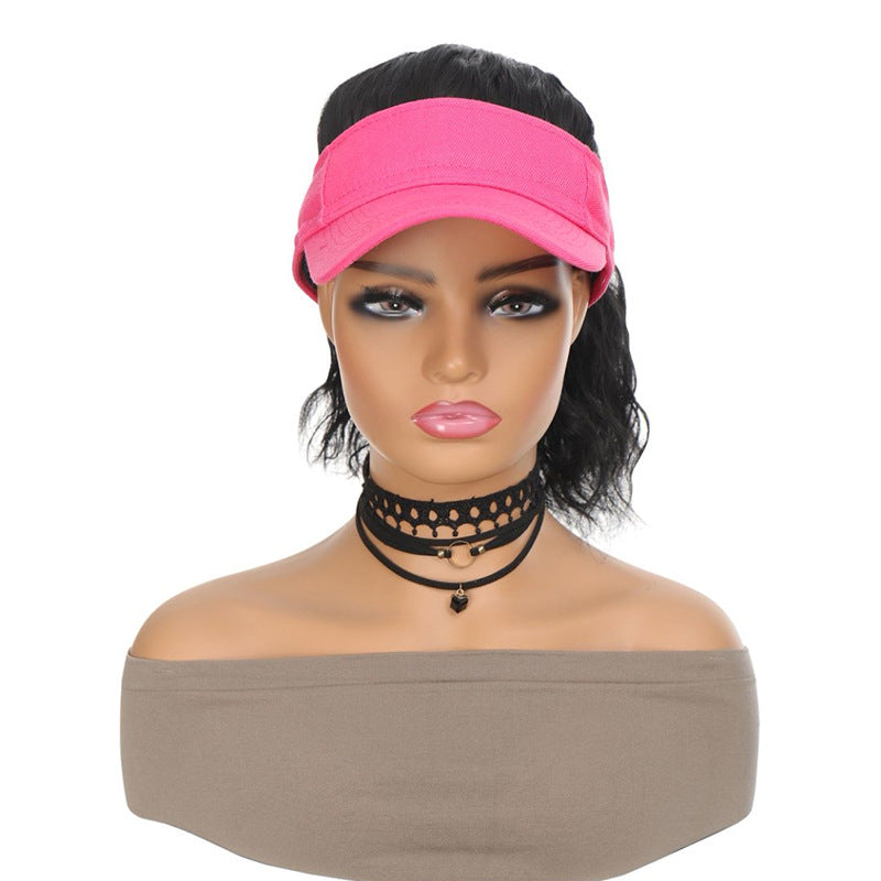 One-piece Female Topless Corn Stigma High Ponytail Braid Fashion Rose Other Wig