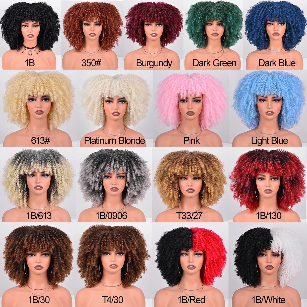 Afro African Small Volume Micro Retro Wig Short Curly Hair