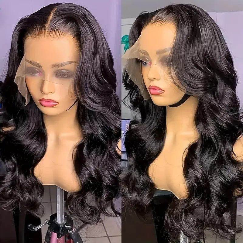 Fashion Front Lace African Big Wave Wig Long Curls