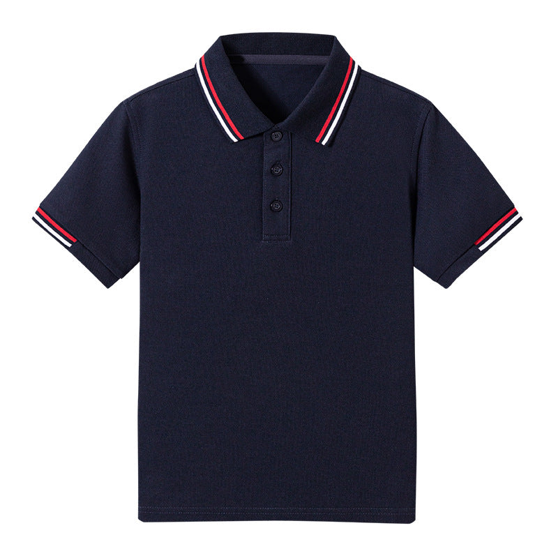 Blue For Short-sleeved School Uniform Primary Boys Children's T-shirt