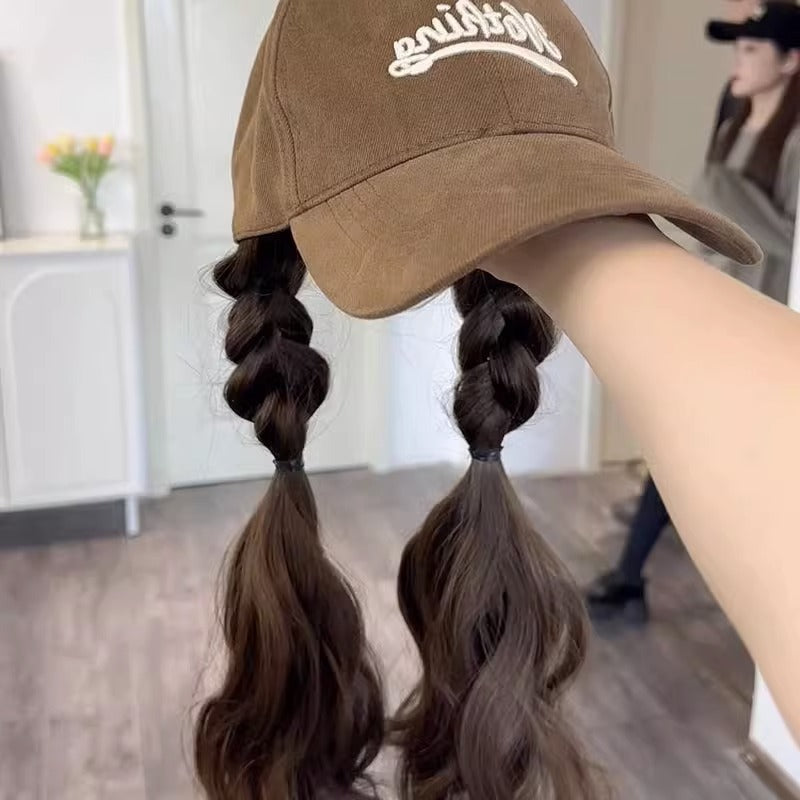 Coney Hat Integrated Upgrade Artificial Hair Fashion Lazy Small Curls Other Wig