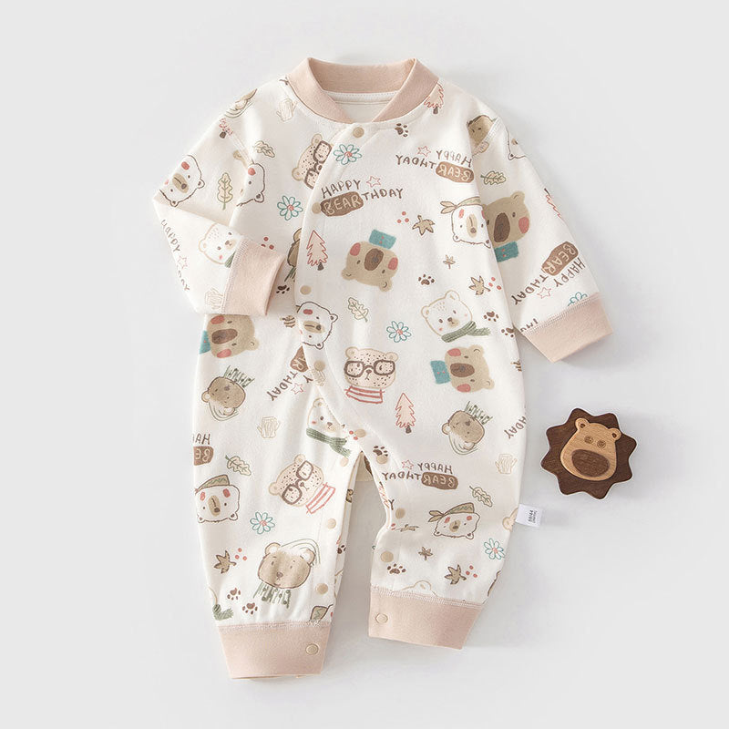 Pure Cotton Jumpsuit Born Rompers Boneless Underwear Pajamas Jumpsuit, Climbing Suit