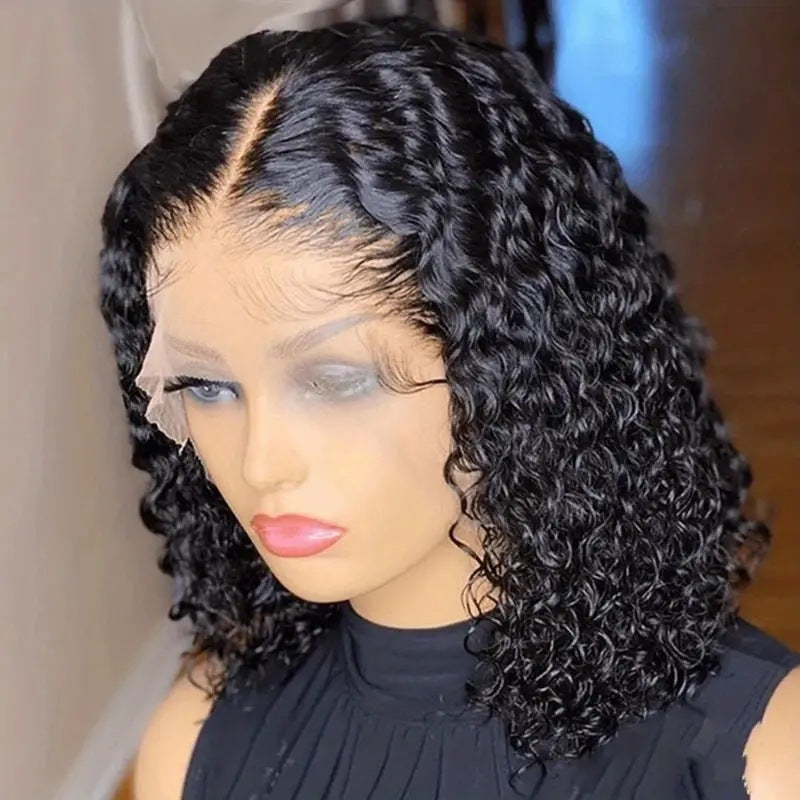 Fashion Front Lace Fluffy Natural Small Wig Long Curls