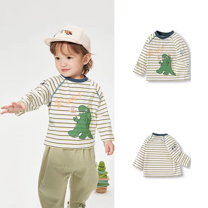 Children's Thin Undershirt For Boys Spring Pure Children's T-shirt