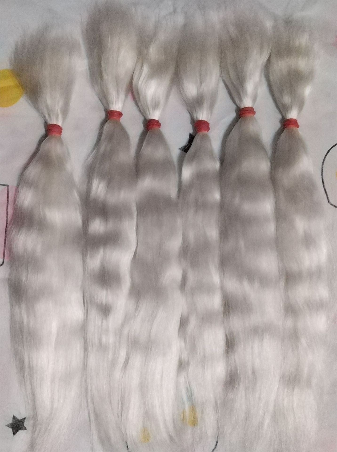Dyed Hair Pack Small Cloth Split Cos Wig