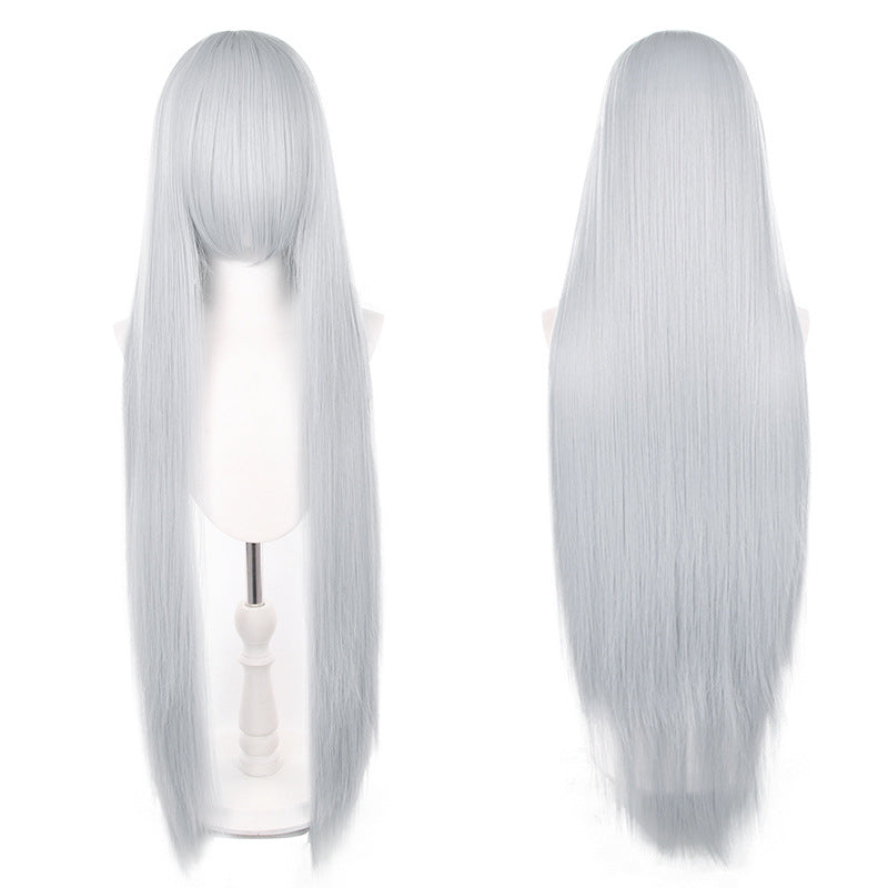 Mao Style Universal Scalp Head Long Bangs Cos Wig