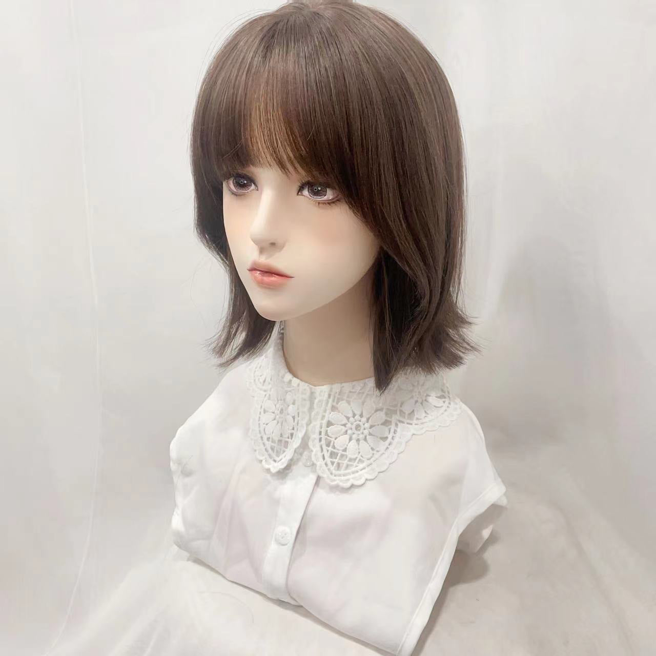 Women's Air Bangs Texture Hot Korean Style Fluffy Wig Short Curly Hair