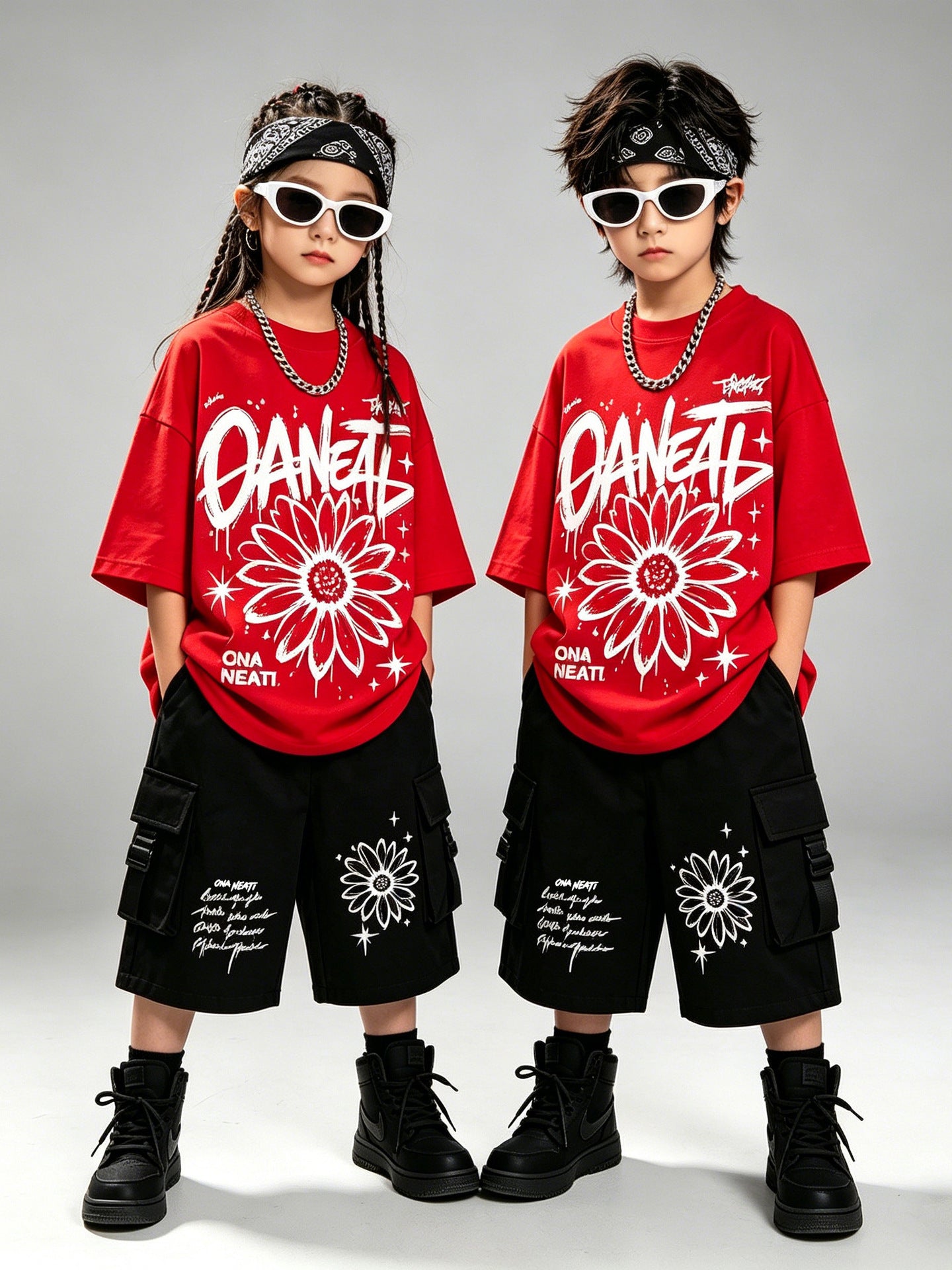 Children's Sleeve Boys Costume Cool Handsome Stylish Children's Suit