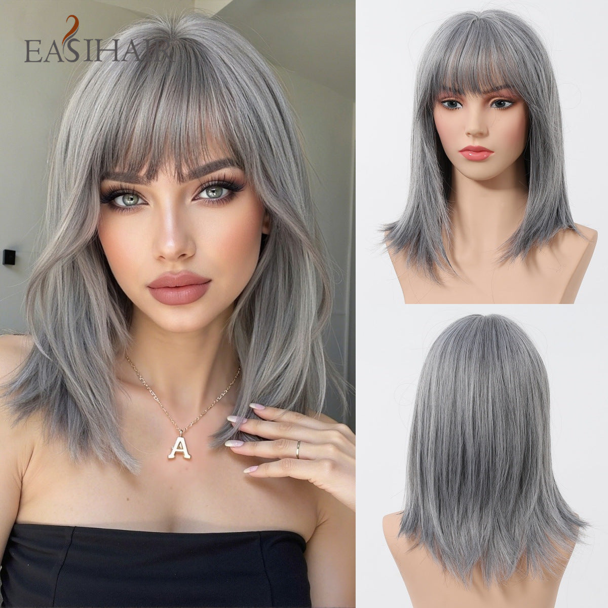 Women's High-level Collarbone Length Haircut Simulation Repairing Wig Short Straight Hair