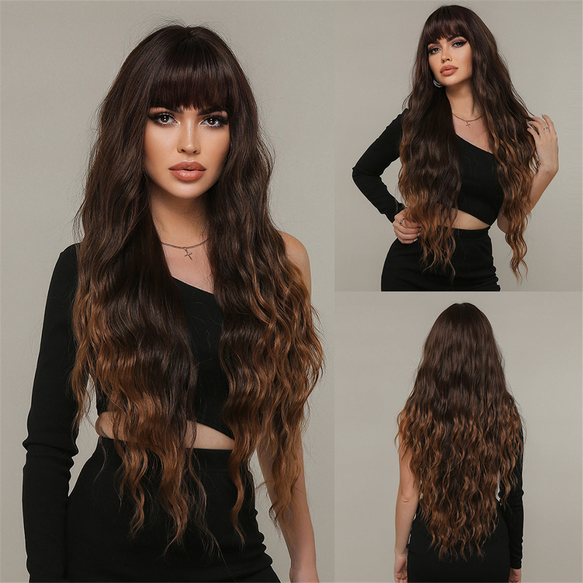 Women's Hair Temperament Fluffy Large Volume Sheath Everyday Fashion Wig Long Curls