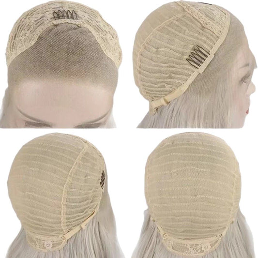 Silk Female Hair Chemical Fiber Free Long Straight Wig