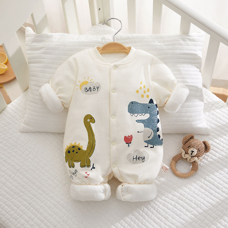 Thickened Winter Cotton Jumpsuit Thermal Quilted Jumpsuit, Climbing Suit
