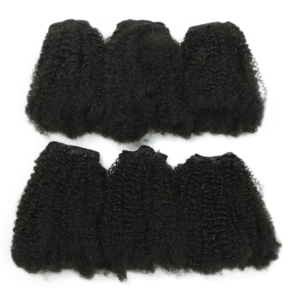 Protein Silk Chemical Fiber Weft Set Wig Short Curly Hair