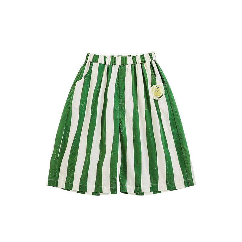 Children's Cartoon Fruit Embroidery Shorts Summer Western Style Cute Children's Pants