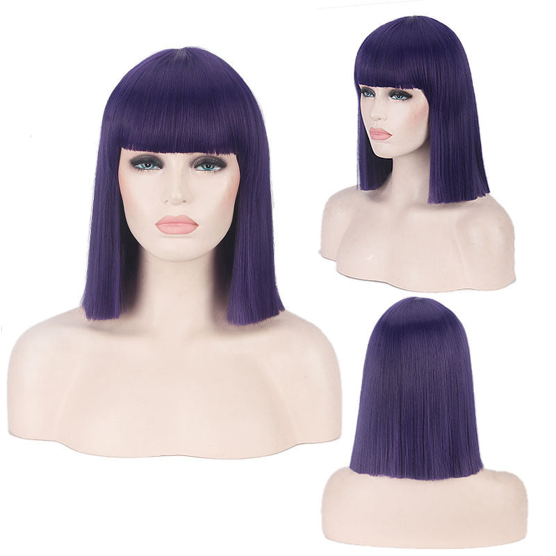 Women's Daily Color Sheath Short Shoulder Straight Cos Wig