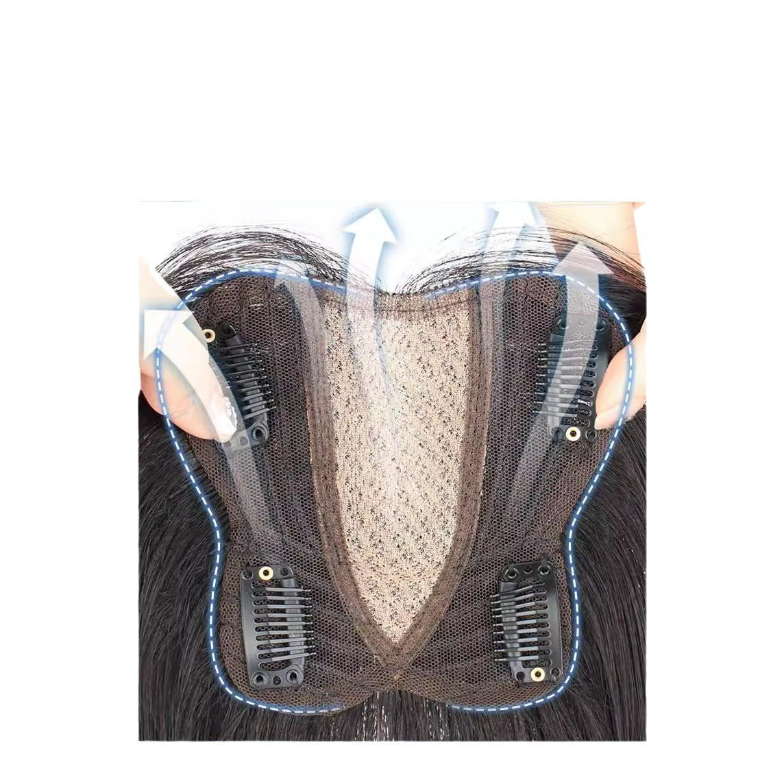 Women's Cover Gray Hair Extra Size Hand-woven Lightweight Breathable Wig