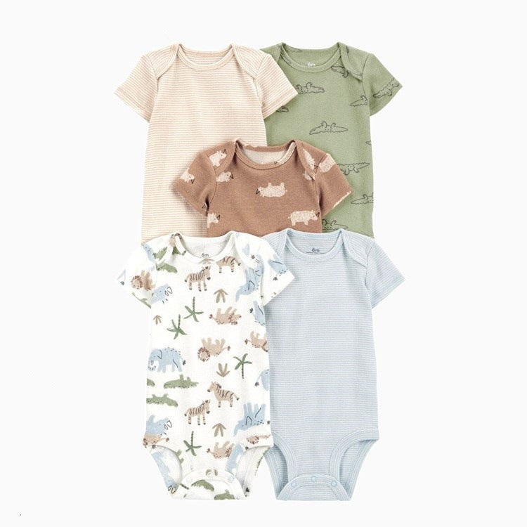 Summer Jumpsuit Short Sleeve Male Female Ha Class Cotton Jumpsuit, Climbing Suit