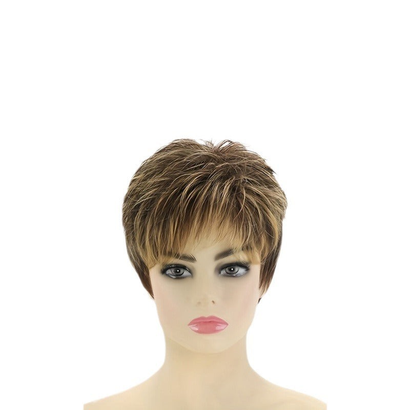 Classic Headgear Collection Chemical Fiber Female Wig Short Straight Hair