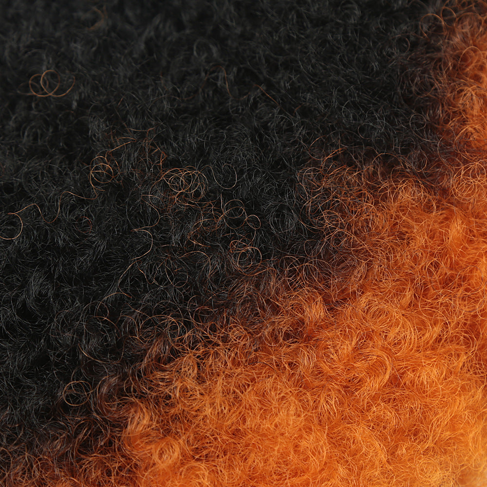 Protein Silk Chemical Fiber Weft Set Wig Short Curly Hair