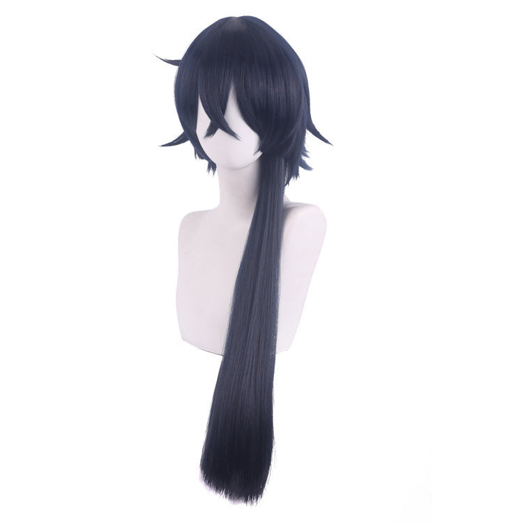 Attractive Comfortable Sier White Black Blue Cos Wig