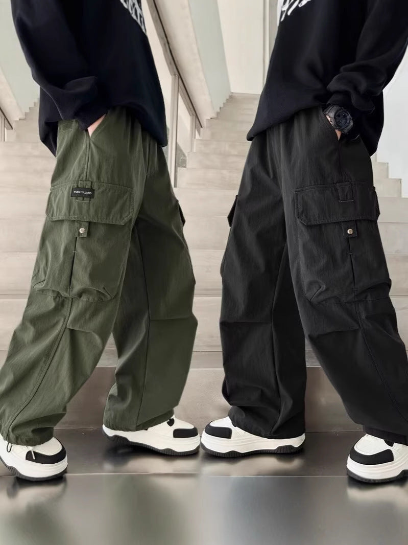 Children's Spring Overalls Fried Street Casual Clothes Children's Pants