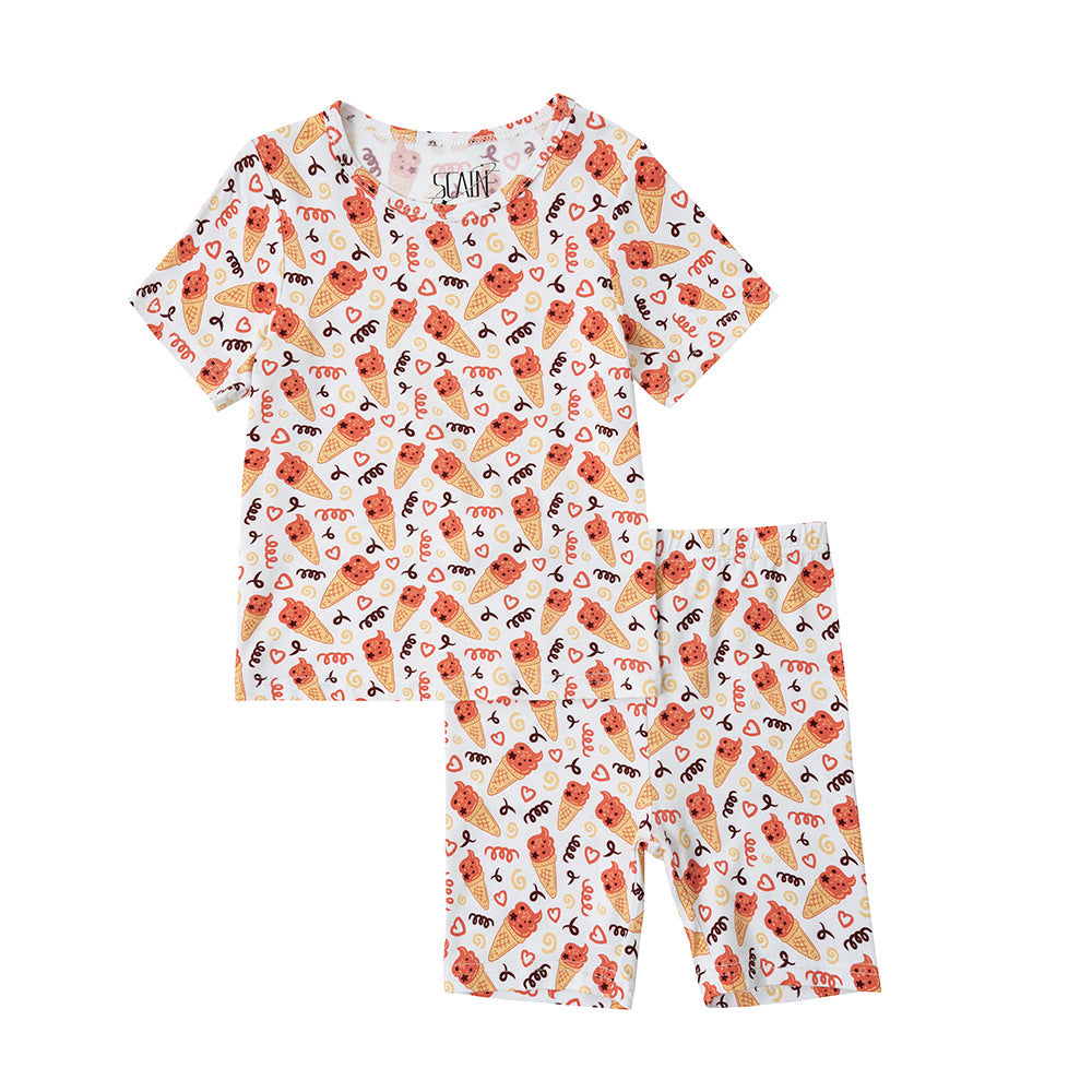 Children's Boys Air Conditioning Clothes Home Wear Thin Children's Suit