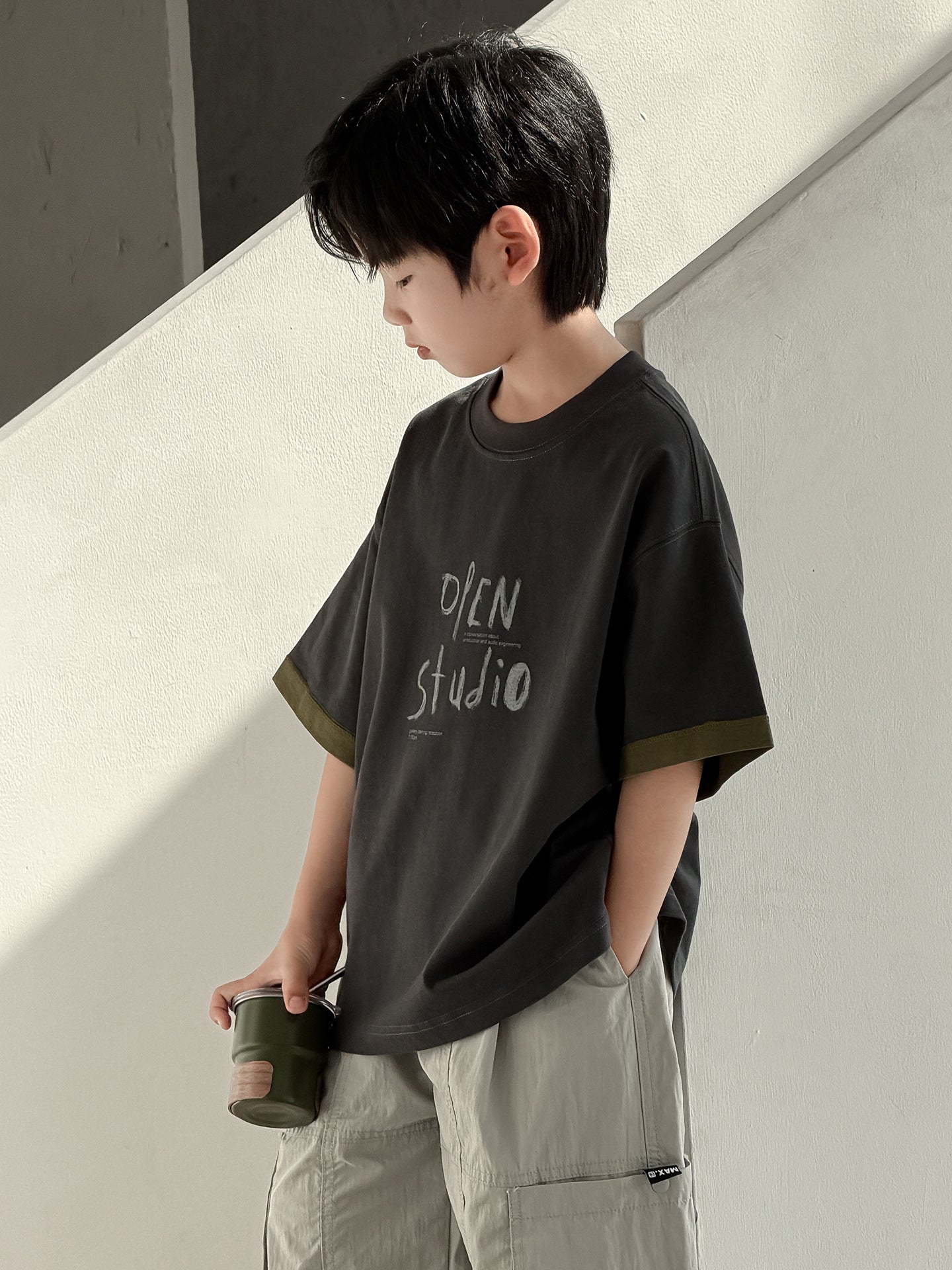 Summer Teens Short Sleeve Half Trendy Children's T-shirt