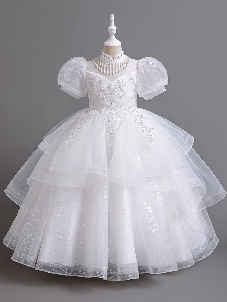 Children's Woven Fashionable Princess Pettiskirt Medium Large Children's Dress