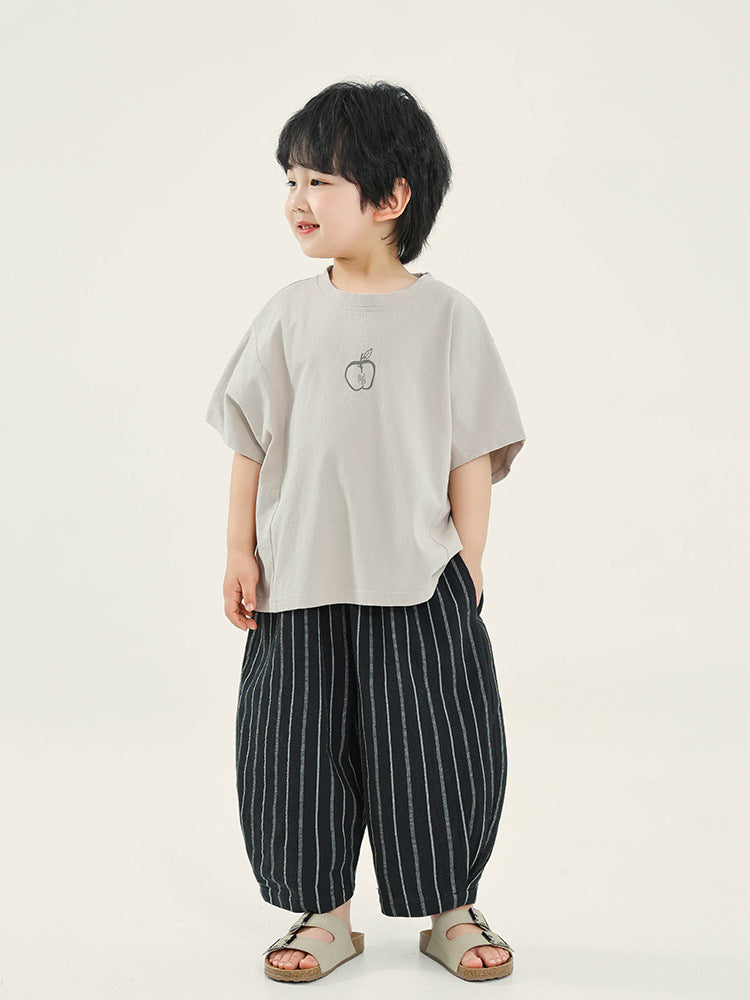 Children's Clothing Boy's Short-sleeved Summer Korean Loose Top Children's T-shirt