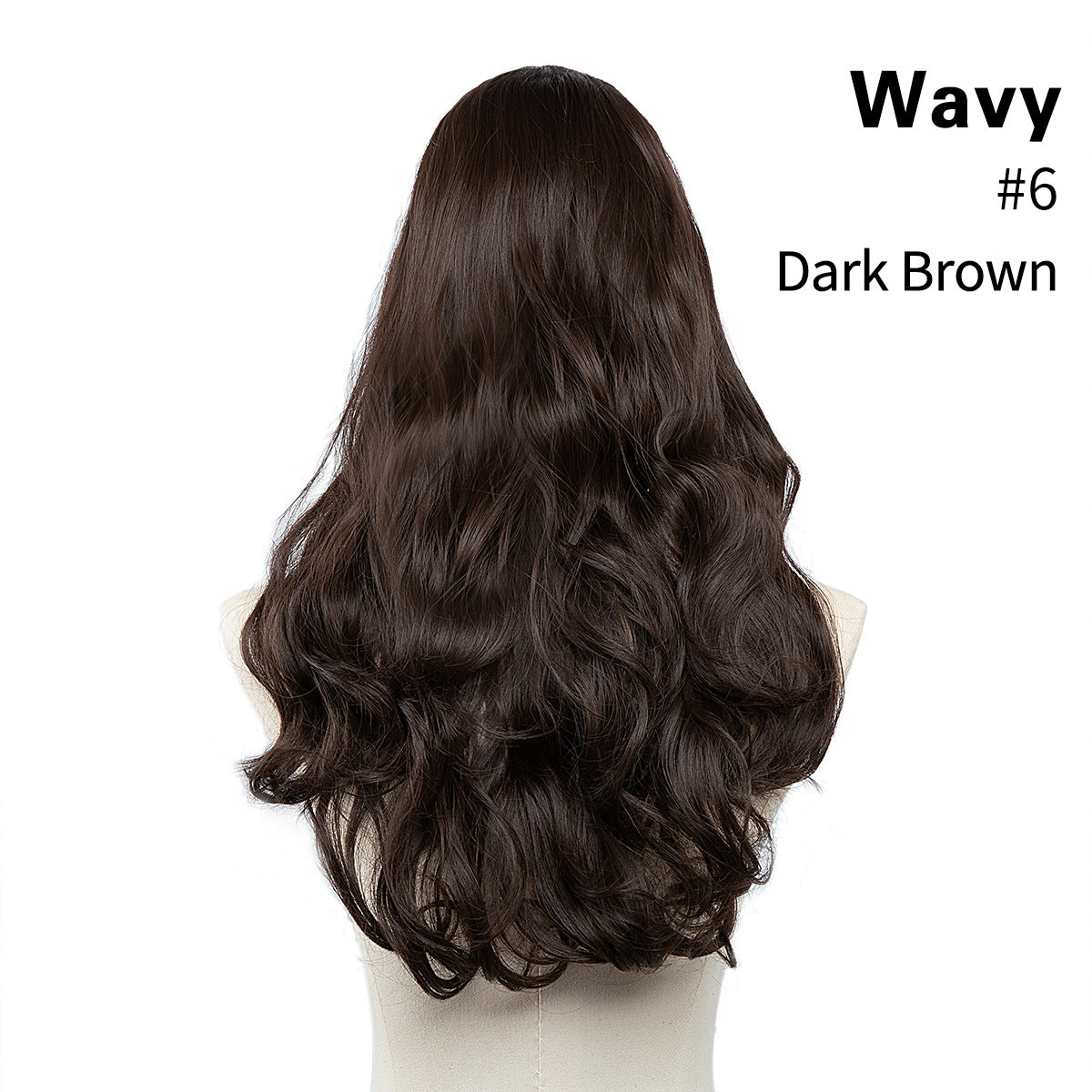 Female Long Curly Hair Big Wave Fluffy Natural U-shaped Wig
