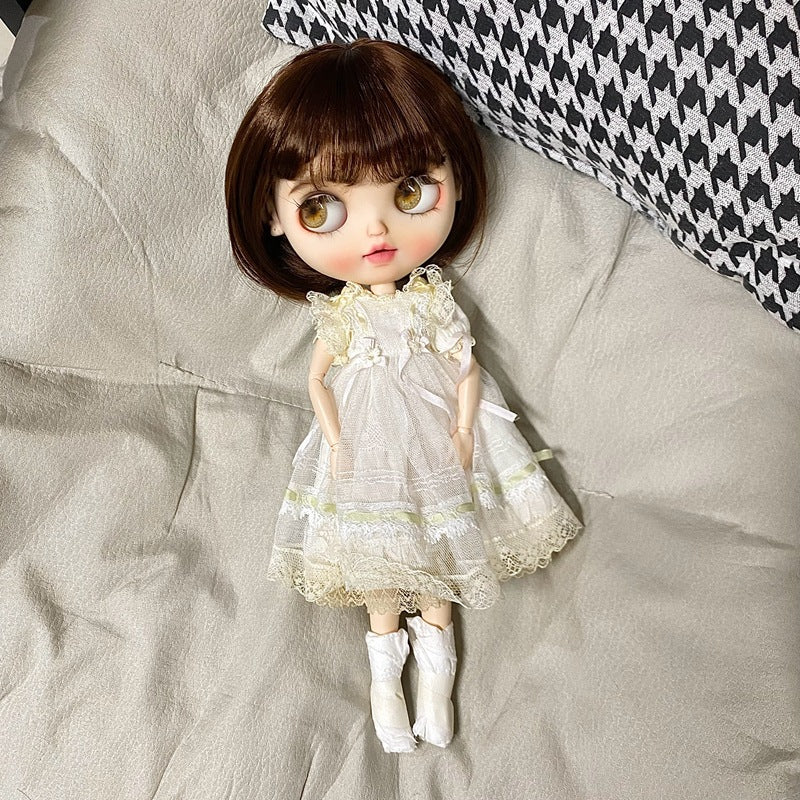 Blythe Soft Silk Bangs Head Style Plaits Cos Wig