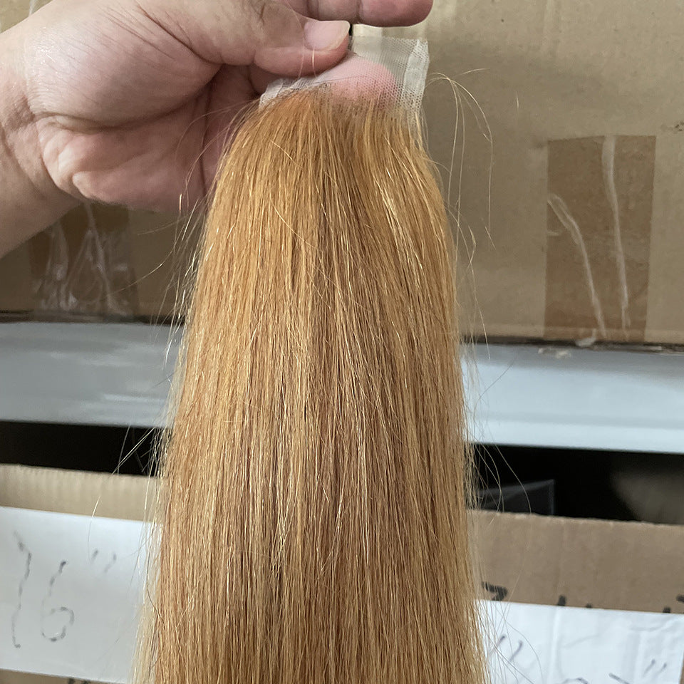 Graceful Glamorous Straight Human Lace Piece Real Hair Wig