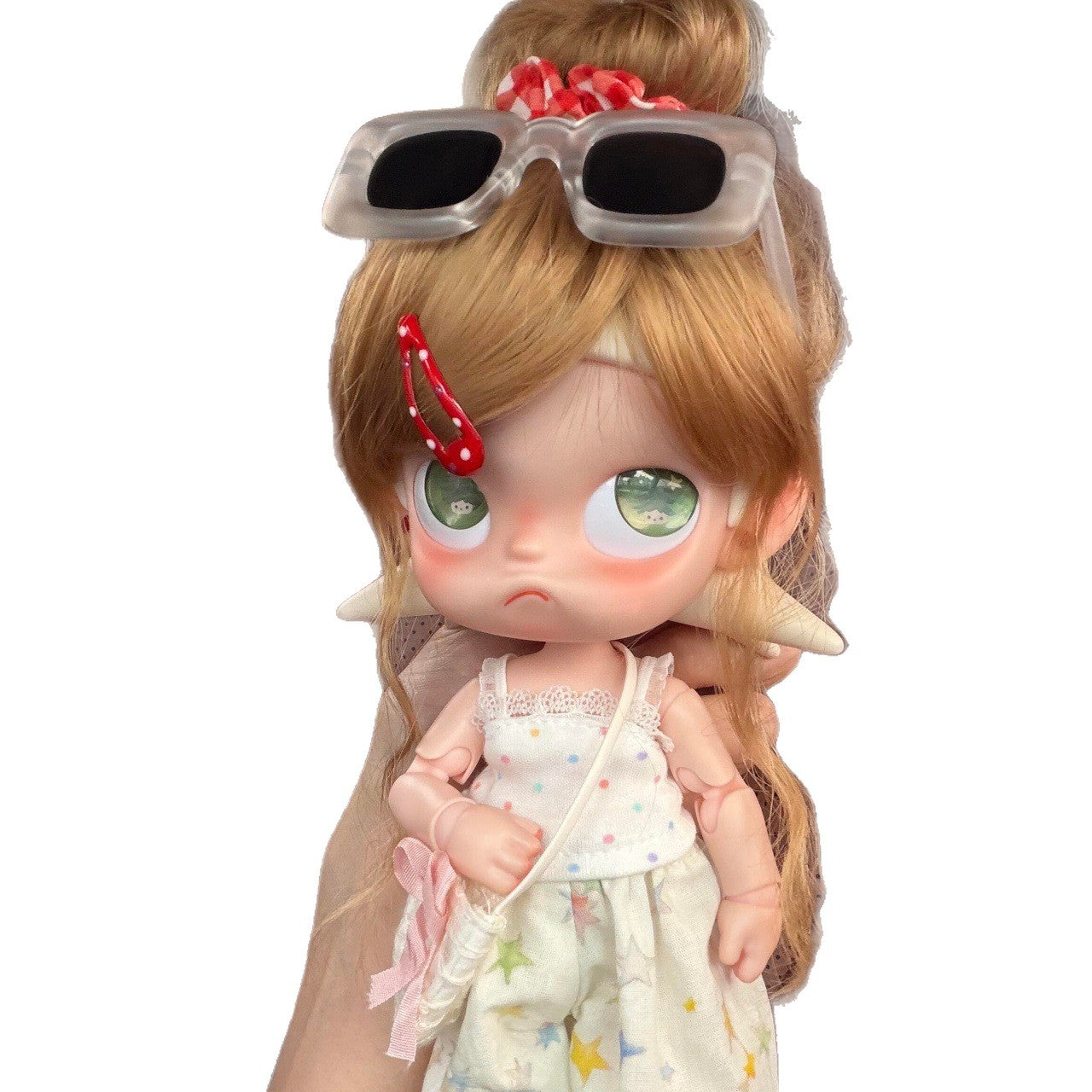 Bangs Gingerbread Man Soft Silk Volume Super Cos Wig