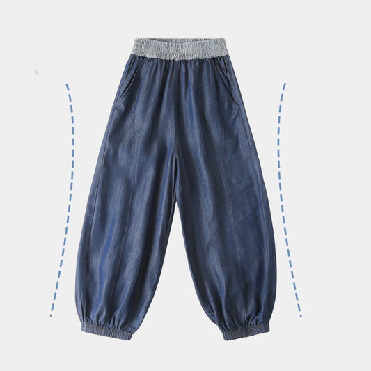 Children's Class Jeans Summer Thin Trousers Big Children's Pants
