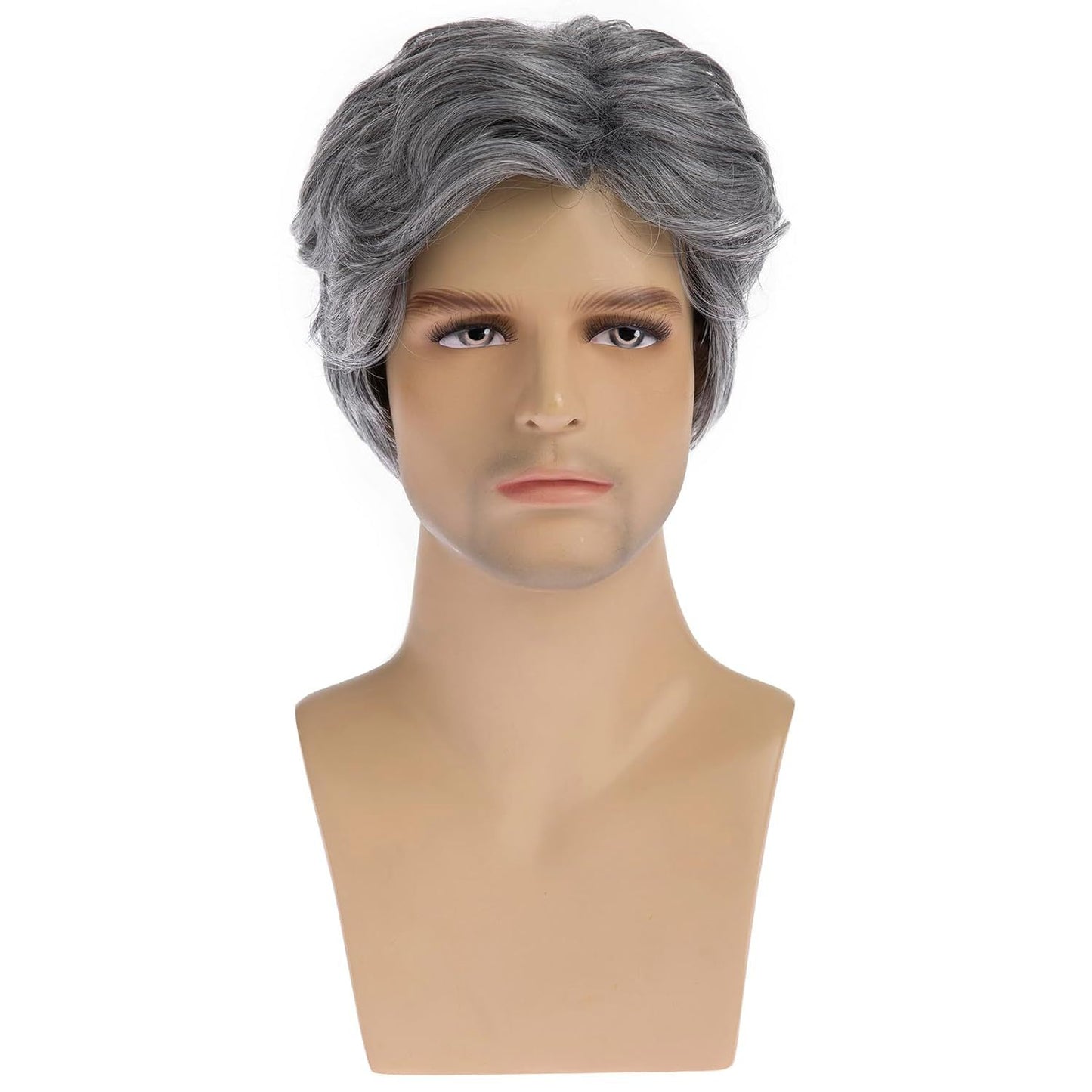 Short Head Cover Fashion Fluffy Natural Men's Wig