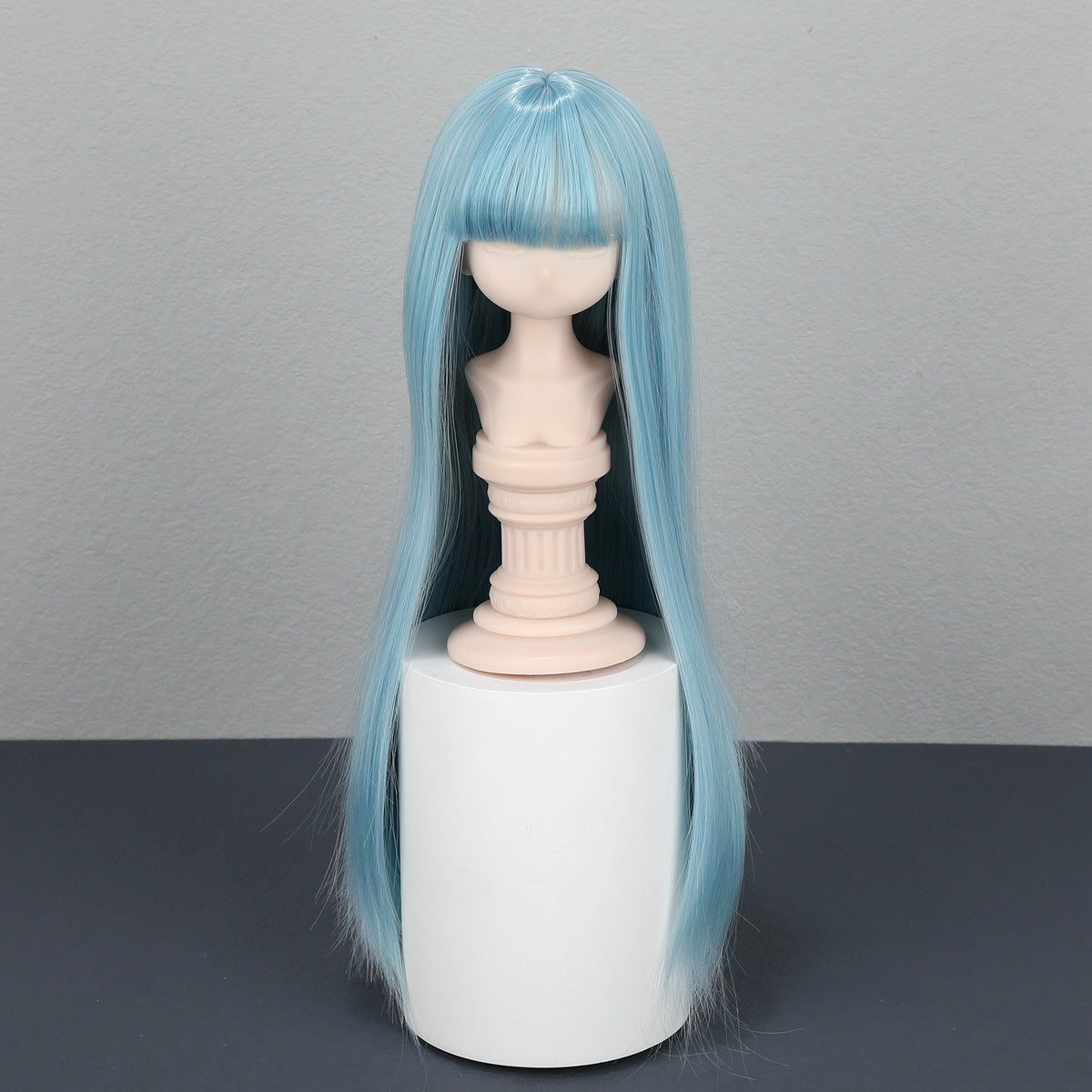 Queen Doll Basic Straight Bangs Rough Long Hair Split Cos Wig