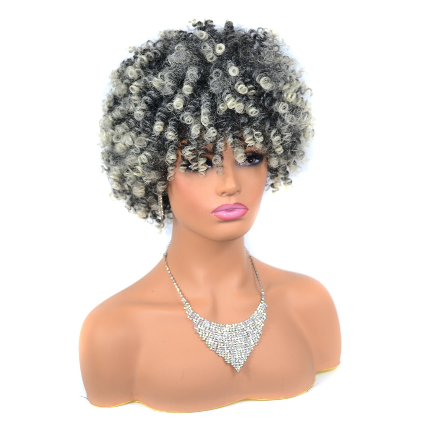 Winkle Head Cover Fluffy Afro African Popular Wig Short Curly Hair