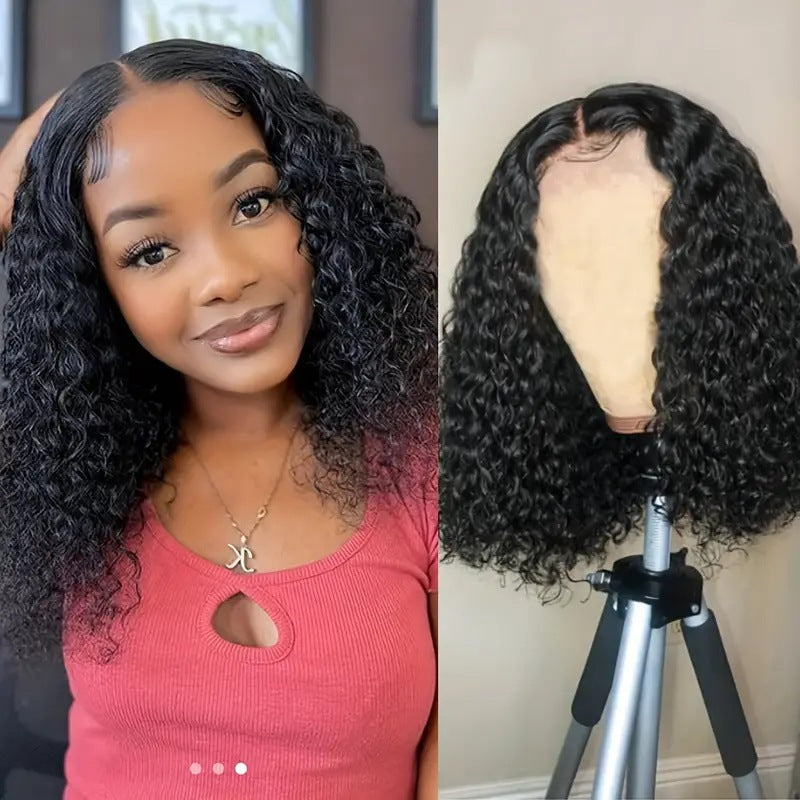 Small Roll Front Lace Wigs With Wig Short Curly Hair