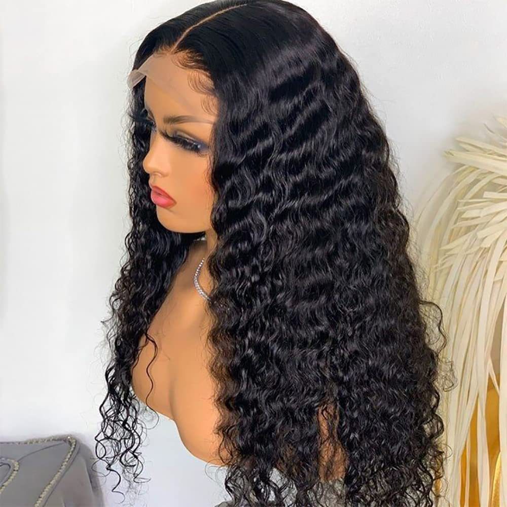 Women's Fashion Elegant Curly Front Lace Synthetic Wig Long Curls