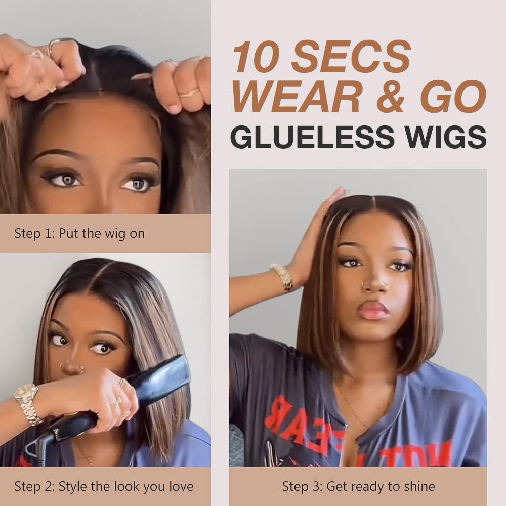 Charming Attractive Trendy Comfortable Graceful Human Real Hair Wig