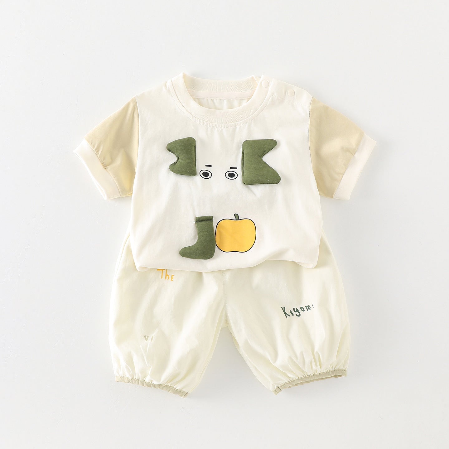 Two-piece Clothes Boy Summer Clothing Cute Three-dimensional Elephant Breathable Thin Children's Suit